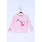 Toontoy Kız Çocuk Pul Işlemeli Sweatshirt - 1 Yaş - Pudra