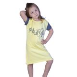 Toontoy Kız Çocuk Pul Payet Elbise Sarı 5 YAŞ