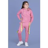 Toontoy Kız Çocuk Reglan Kol Şerit Detaylı Baskılı Takım