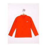 TOONTOY Kız Çocuk Regular Fit Dik Yaka Nakış Baskılı Sweatshirt, 6 Yaş, 12028-, Kiremit, kız-çocuk