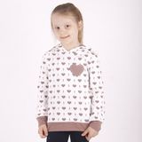 Toontoy Kız Çocuk Regular Fit Kapüşonlu Baskılı Sweatshirt - 2 Iplik - Ekru - 5