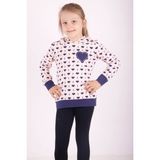 Toontoy Kız Çocuk Regular Fit Kapüşonlu Baskılı Sweatshirt - 2 Iplik - Pudra - 6