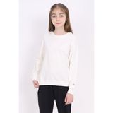 Toontoy Kız Çocuk Relax Fit Bisiklet Yaka Baskılı Sweatshirt - 2 Iplik - Ekru - 8 - 9 Yaş