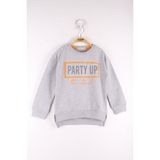 Toontoy Kız Çocuk Relax Fit Bisiklet Yaka Baskılı Sweatshirt - 2 Iplik - Gri - 6