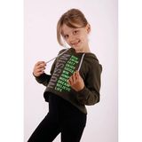 Toontoy Kız Çocuk Relax Fit Kapüşonlu Baskılı Crop Sweatshirt - 2 Iplik - Haki - 8