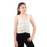 Toontoy Kız Çocuk Renkli Çizgili Atlet Yeşil 13-14 YAŞ