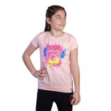 TOONTOY Kız Çocuk Renkli Instagram Baskılı Tişört 10 Yaş, 10 Yaş, 11083-, Somon, Kız çocuk
