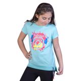TOONTOY Kız Çocuk Renkli Instagram Baskılı Tişört Mint Yeşili 8 Yaş, 8 Yaş, 11083-, Mint Yeşili, Kız Çocuklar