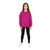 Toontoy Kız Çocuk Respect Baskılı Taytlı Takım Mürdüm 12-13 YAŞ