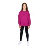Toontoy Kız Çocuk Respect Baskılı Taytlı Takım Mürdüm 6-7 YAŞ