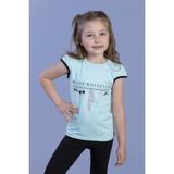 Toontoy Kız Çocuk Sim Baskılı Yarım Kollu T-Shirt - 1 Yaş - Yeşil