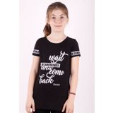 Toontoy Kız Çocuk Slogan Baskılı Tişört