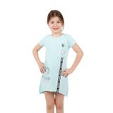 Toontoy Kız Çocuk So Chıc Baskılı Elbise Mint Yeşili 6 YAŞ
