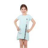 Toontoy Kız Çocuk So Chıc Baskılı Elbise Mint Yeşili 8 YAŞ