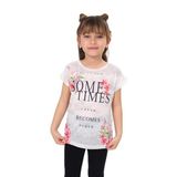TOONTOY Kız Çocuk Sometimes Baskılı Tişört 5 Yaş, 5 Yaş, 8479-1, Siyah, Kız çocuk