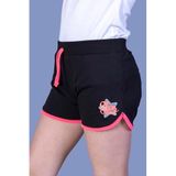 Toontoy Kız Çocuk Star Girl Nakışlı Şort Siyah 13-14 YAŞ