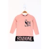 Toontoy Kız Çocuk Stay One Baskılı Tişört