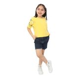 TOONTOY Kız Çocuk Street Baskılı Tişört Koyu Sarı 6-7 Yaş, 6-7 Yaş, 22148, Koyu Sarı, Kız çocuk