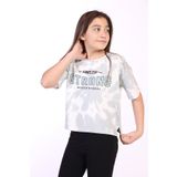Toontoy Kiz Cocuk Strong Baskili Batikli Tisort