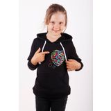 Toontoy Kız Çocuk Stronger Baskılı Sweatshirt - 4 Yaş - Siyah