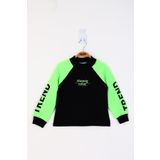 Toontoy Kız Çocuk Stunnig Collar Baskılı Sweatshirt Gri Melanj 6 YAŞ