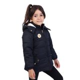 TOONTOY Kız Çocuk Su İtici Kapüşonlu Mont, 4 Yaş, 22501, Siyah, Kız Çocuklar