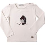 Toontoy Kız Çocuk Sweatshirt Baykuş Nakışlı - 1 Yaş - Ekru
