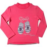 Toontoy Kız Çocuk Sweatshirt Eldiven Nakışlı - 1 Yaş - 86Cm Boy - Fuşya