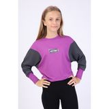 Toontoy Kız Çocuk Sweatshirt Mor 6-7 YAŞ