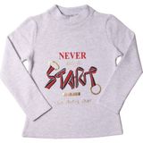 Toontoy Kız Çocuk Sweatshirt Start Varak Baskılı - 5 Yaş - 110Cm Boy - Gri