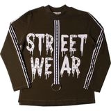 Toontoy Kız Çocuk Sweatshirt Street Wear Baskılı - 10 Yaş - 140Cm Boy - Haki