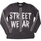 Toontoy Kız Çocuk Sweatshirt Street Wear Baskılı - 8 Yaş - 128Cm Boy - Antrasit