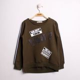 Toontoy Kız Çocuk Sweatshirt You Baskı - 8 Yaş - Haki