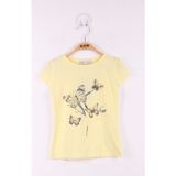 Toontoy Kız Çocuk T-Shirt - 4 Yaş - Sarı