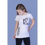 Toontoy Kız Çocuk T-Shirt Göğsü Lazer Kesim - 12 Yaş - Bej