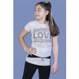 Toontoy Kiz Cocuk T-Shirt Love Varak Baski