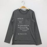 Toontoy Kız Çocuk T-Shirt Varak Baskı Cepli