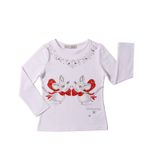 Toontoy Kız Çocuk T-Shirt Yaka İnci Taş