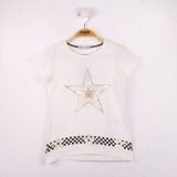 Toontoy Kız Çocuk T-Shirt Yıldız Baskı
