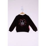 Toontoy Kız Çocuk Taç Baskılı Sweatshirt