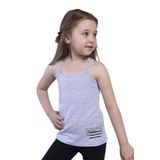 Toontoy Kız Çocuk Taş Işlemeli Atlet - 4 Yaş - Gri Melanj