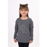 Toontoy Kiz Cocuk Tas Islemeli Serit Detayli Tisort
