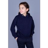 Toontoy Kız Çocuk Taş İşlemeli Sweatshirt - 10 Yaş - Lacivert