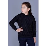 Toontoy Kız Çocuk Taş İşlemeli Sweatshirt - 14 Yaş - Siyah