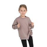 TOONTOY Kız Çocuk Taşlı Fiyonklu Sweatshirt, 5 Yaş, 24747, Acı Kahve, kız-çocuk