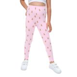 Toontoy Kız Çocuk Tavşan Baskılı Tayt Pembe 2 YAŞ