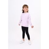 Toontoy Kız Çocuk Taytlı Takım Açık Lila 4 YAŞ