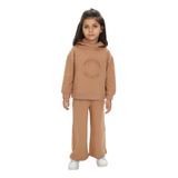 TOONTOY Kız Çocuk Teddy Bear Clup Baskılı Eşofman Takım, 3 Yaş, 24647, Kahverengi, kız-çocuk