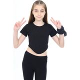 Toontoy Kız Çocuk Tişört Siyah 14 YAŞ
