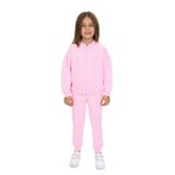 Toontoy Kız Çocuk Trend Nakışlı Eşofman Takım Açık Pembe 4 YAŞ